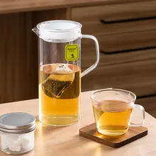 耐熱ガラス製 冷水ポットセット【家庭用・果実茶用・直立冷蔵庫対応】