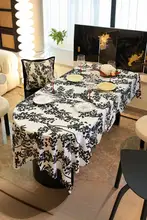 防水加工の楕円形テーブルクロス【高級感・汚れに強い・食卓用・洗濯不要】