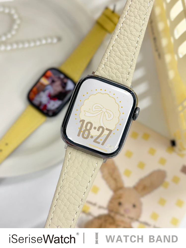 真皮リザード風iWatch用バンド：女性向け通気性デザインと高級感の実用性