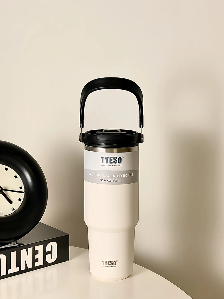 ストロー付き水筒 大人向けの最適選択：600ml～900mlの304ステンレス保温カップ