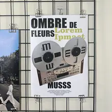 レトロ映画ポスター【ビデオカメラ装飾画・フォトスタジオ背景用・壁掛け】