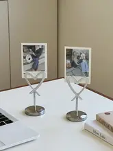 ハート型立体クリップデスク用金属メモクリップ【写真やカード用・飾りにも最適】