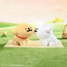 ラインデザインの小犬フィギュア【デスクトップ装飾・ギフト向け・カップル用】