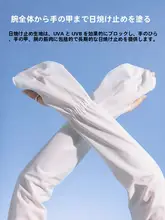 UVカット 薄手レディースアイススリーブ【通気性・日焼け防止・自転車・運転・釣り用】