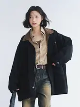 万有引力博物館 リバーシブルカラー切替ジャケット【春秋用・女性・ゆったり中長丈】