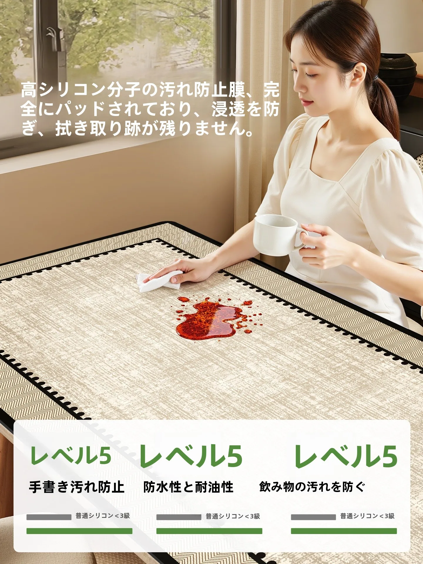 両面デザインのフランス風ヴィンテージテーブルクロス：防水・防油・防熱機能の実用性と使い方