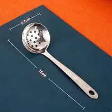 ステンレス 短柄ザル鍋スプーン