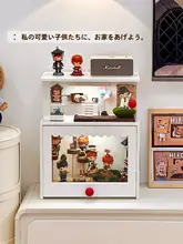 透明アクリル製のフィギュアディスプレイラック【ホコリ防止・デスクトップ装飾用】