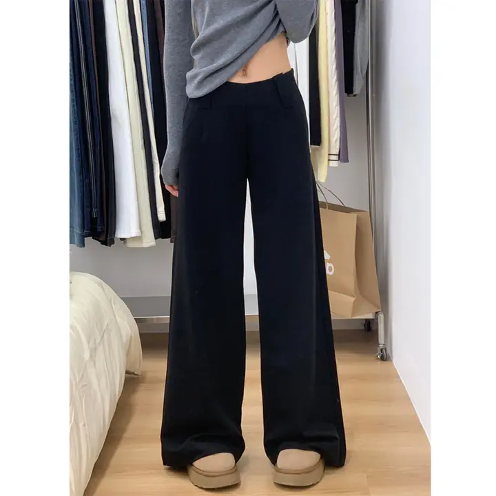 高身長向け美ラインの広がりパンツ【直筒・オフィスカジュアル対応】