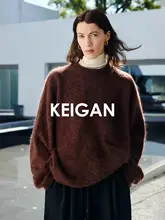 コンセッソのA級白山羊のウールプルオーバー【斜めポケット・ラウンジスタイル・ショート丈】