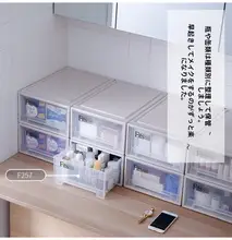 シンプルなデザインのプラスチック収納ボックス【衣類整理用・単層・引き出しタイプ】