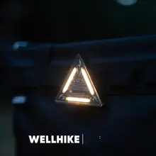 WELLHIKE アウトドア三角ライト【SWS夜間警告装飾・ミニハンギングランプ】