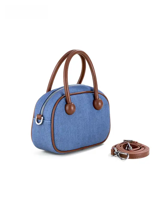 都市スタイルの革製ショルダーバッグ【小型・ボストン型・カジュアル】