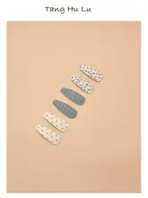 花柄布製ヘアクリップ【子供用・サイドバング・アクセサリー】