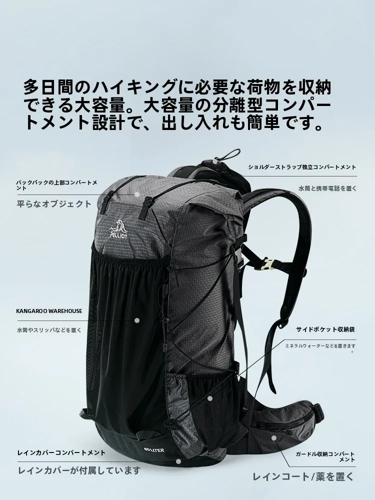 軽量化デザインのアウトドアバックパック：キャンプ道具を節約調達するための実用性評価
