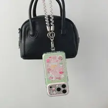 かわいらしい！夏用ストロベリーケーキとオレンジ猫のイラストスマホケース【iPhone用・衝撃吸収・オシャレ】
（セットアップ対応）