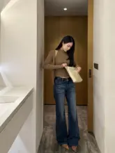 デニムパンツ【ストレート・フレア・高コットン・抜群の伸縮性】