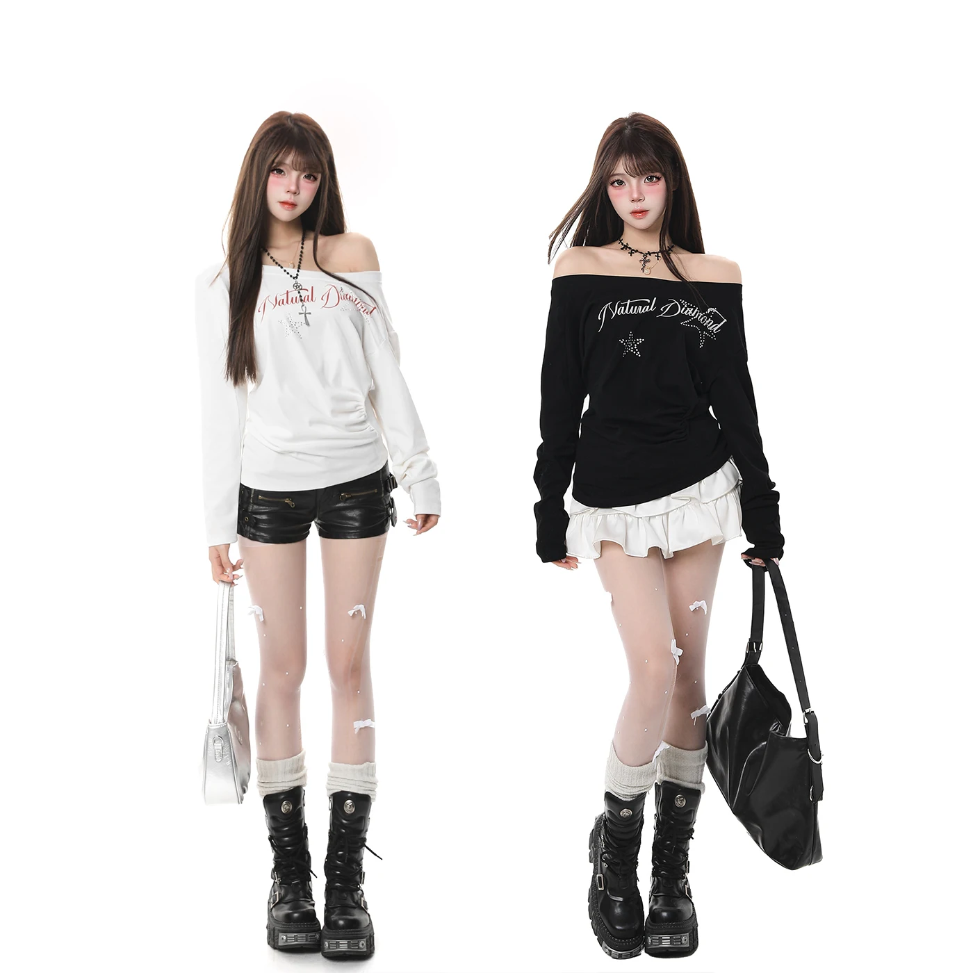 人気のモード系Tシャツはどう選ぶ？斜め肩デザインの長袖Tシャツが解決する通勤と日常の悩み