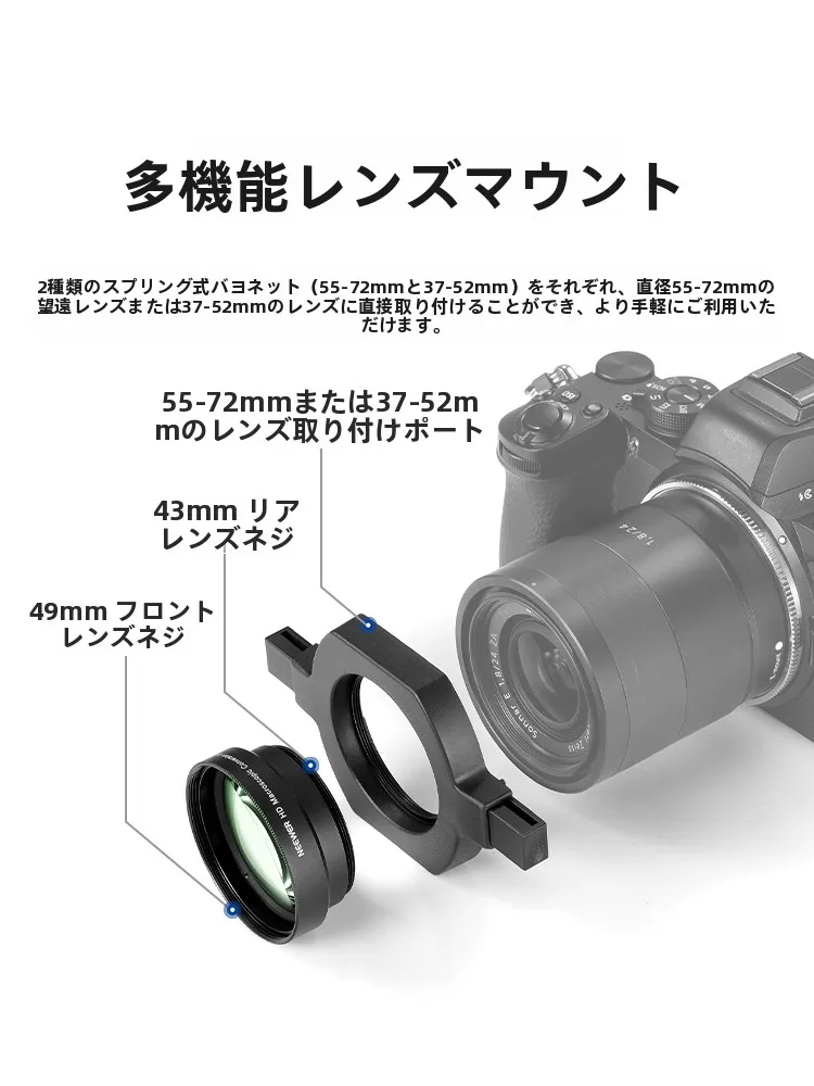 NEEWER LS-40 スナップインマクロレンズ：tiltshift と広角マクロの技術的境界を解明