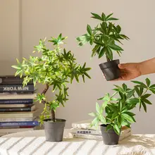 高級感あるフェイクグリーンミニ植物【インテリア装飾・シンプルデザイン】