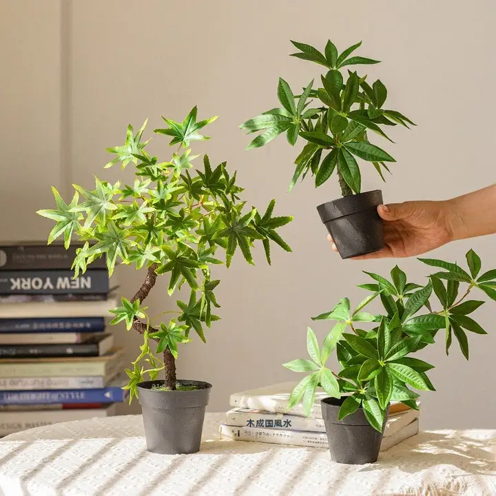 高級感あるフェイクグリーンミニ植物【インテリア装飾・シンプルデザイン】