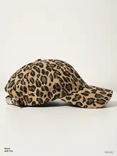 キャップ レディース ヒョウ柄 アメカジ ヴィンテージ 甘辛MIX 大きいサイズ 着痩せ 顔映え ストリート オールシーズン「Momogigi」