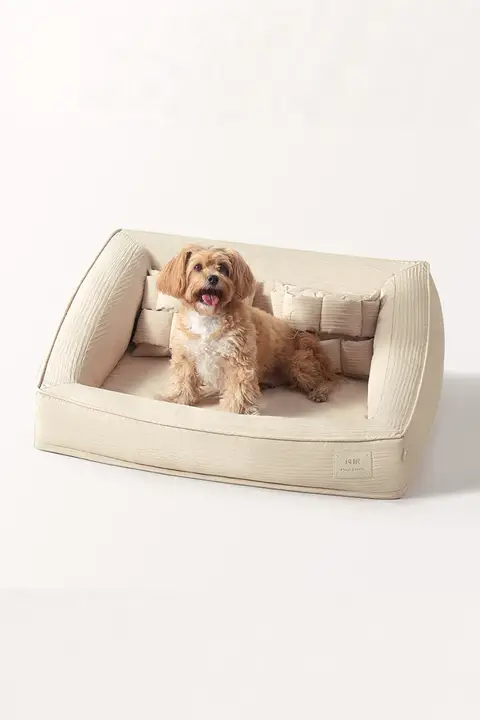 通年使用可能な洗濯可能なペットソファベッド【犬・猫用】
