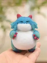 デブドラゴン キーホルダー カップルギフト ウールフェルトDIY材料キット