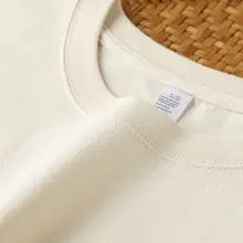 夏用コットンTシャツ【極上の柔らかさ・ショートスリーブ・米白色】