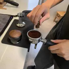 ステンレス製 コーヒー粉混ぜ器【ナッツウッド収納付き・粉砕器】