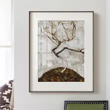 ウォールアート 北欧風 ヴィンテージ アート アメリカン風 フレンチ風 シンプル エゴンシーレ 秋の樹 ダイニング 書斎 壁掛け インテリア