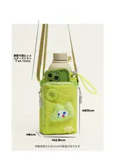 ミニバッグ 巾着 水筒型 スマホポーチ 斜め掛け 手提げ 2WAY ポップカラー キュート アウトドア 旅行 スポーツ カジュアル 「SIMP」