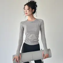 ヨガウェア Tシャツ レディース 長袖 半袖 タイト 着痩せ 速乾 通気性 ランニング トレーニング フィットネス ジム