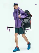 メンズシングルレイヤーアウター【カラフルな登山ウェア・日帰りハイキング用】
