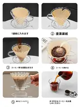Mongdio ハンドドリップコーヒーセット【ドリッパー・フィルターカップ・シェアポット付き・家庭用】