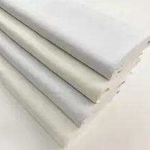 高品質コットン製ホワイトストレッチデニム生地【厚手・単色・卒業デザイン用】