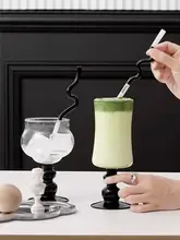 環境に優しいガラス製冷飲ストロー【高温対応・コーヒーかき混ぜ棒・おしゃれ・子供用】