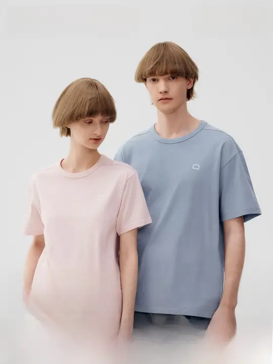 半袖Tシャツ ユニセックス コットン 無地 ルームウェア パジャマ ホームウェア 夏 カップル