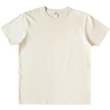 夏用コットンTシャツ【極上の柔らかさ・ショートスリーブ・米白色】