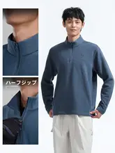 Camel アウトドア用フリースジャケット【防風・薄手・保温・立ち襟】