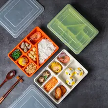 電子レンジ対応PP製仕切り付き弁当箱【学生用・コンパクトデザイン】