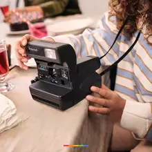 ポラロイドインスタントカメラ用 カラーホワイトフレームフィルム【幅広タイプ・レトロデザイン】