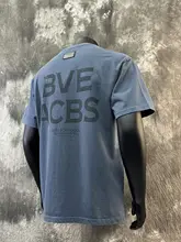 ヴィンテージ風ウォッシュ加工ロゴプリント半袖Tシャツ【男性・コットン・ゆったり・夏用】