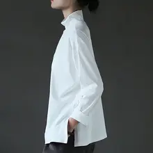 ハイネックTシャツ 女性 カジュアルシーン ニットコットン ゆったり長袖 ブラック バーサタイル