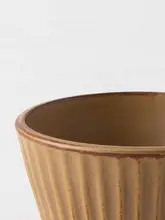 ヴィンテージ風 陶製コーヒーカップ【家庭用・朝食向け・ミルク用】