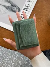 本革ミニ財布【三折り・シンプルデザイン・女性用・牛革製】