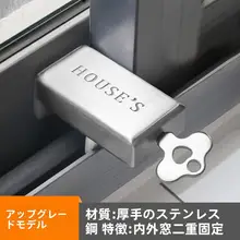 窓用子供安全ロック【プッシュ・スライドドア用・アルミ合金製・防犯対策】