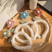 子供用 お花デザインヘアバンド【春用・赤いフラワー・パーティー・誕生日装飾】