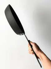 Vv小丸家 日本製 鉄製ノンスティック フライパン【小型・無塗装・ステーキ対応】