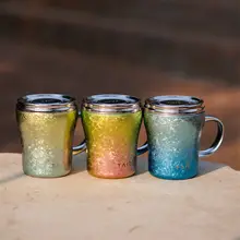 純チタン製デスクカップ【蓋付き・保温機能・ミルクやコーヒーに最適】